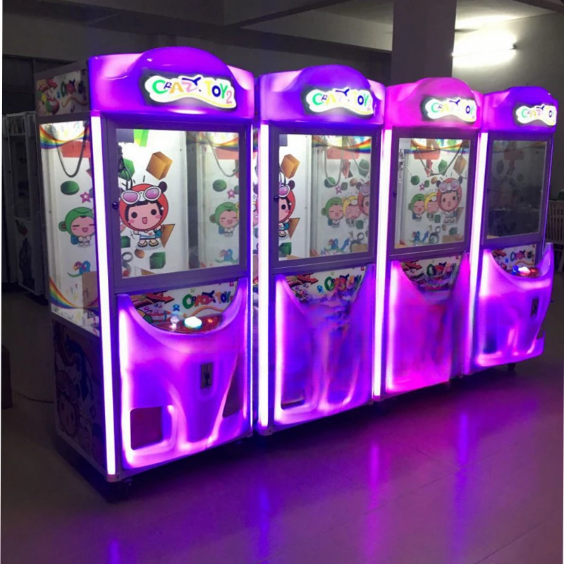 

Kids Adults Like NYST Coins Operated Catch Toys Games Luminous Claw Machine Dolls Cranes Machine For Shopping Malls