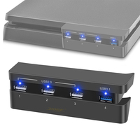 For PS4 slim console hub,USB2.0 x 3+USB3.0 expansion adapter, high-speed USB hub adapter, plug and play,USB Charger controller s