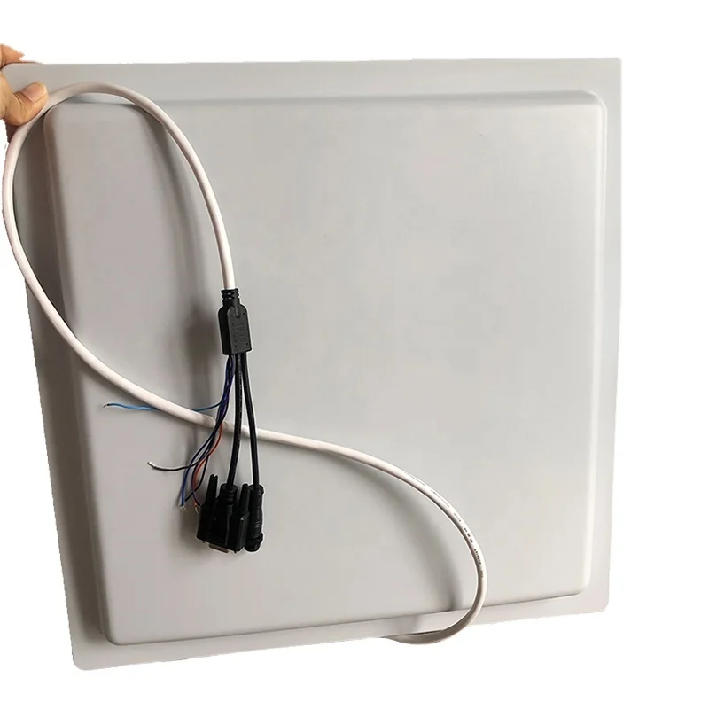 Lector RFID integrado UHF de 12m RJ45/RS232/RS485/Wiegand Lector de tarjetas RFID de largo alcance para control de acceso