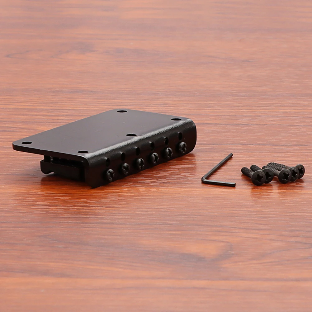 

Guitar Bridge 785mm Electric Saddle Repair Replacement Acoustic Accessories Black GA810A Durability Comfort