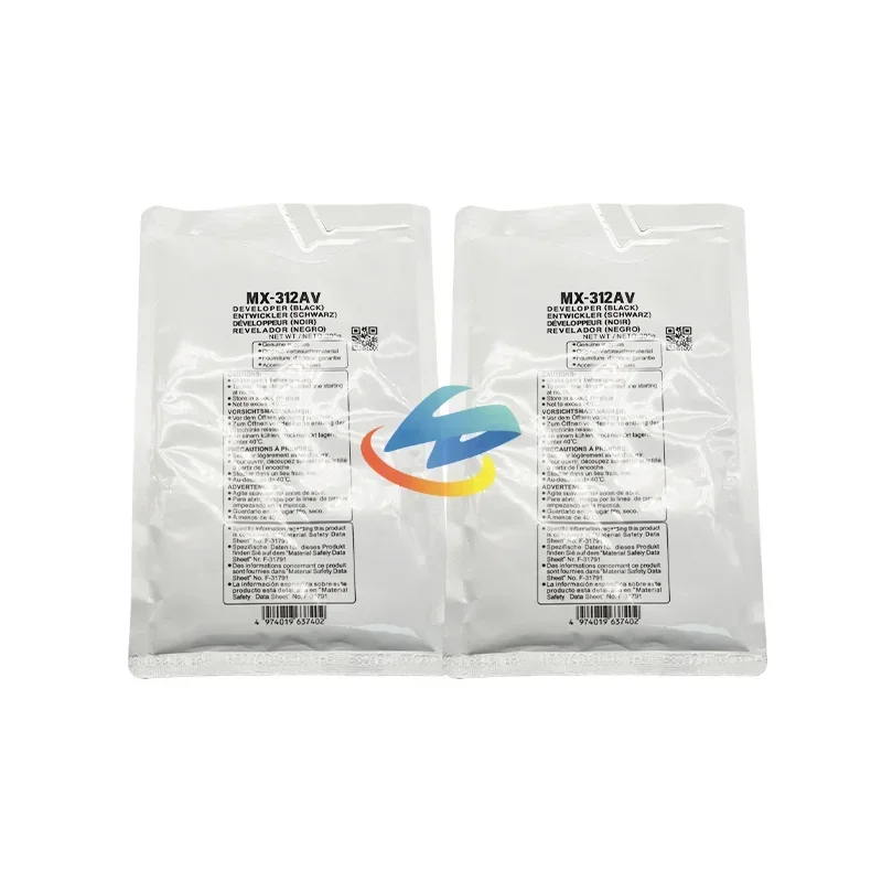 1PCS MX-312AV MX312AV Developer Powder Compatible for Sharp MX M260 M310 M264 M314 M354 High Quality Powder Black 300g/bag