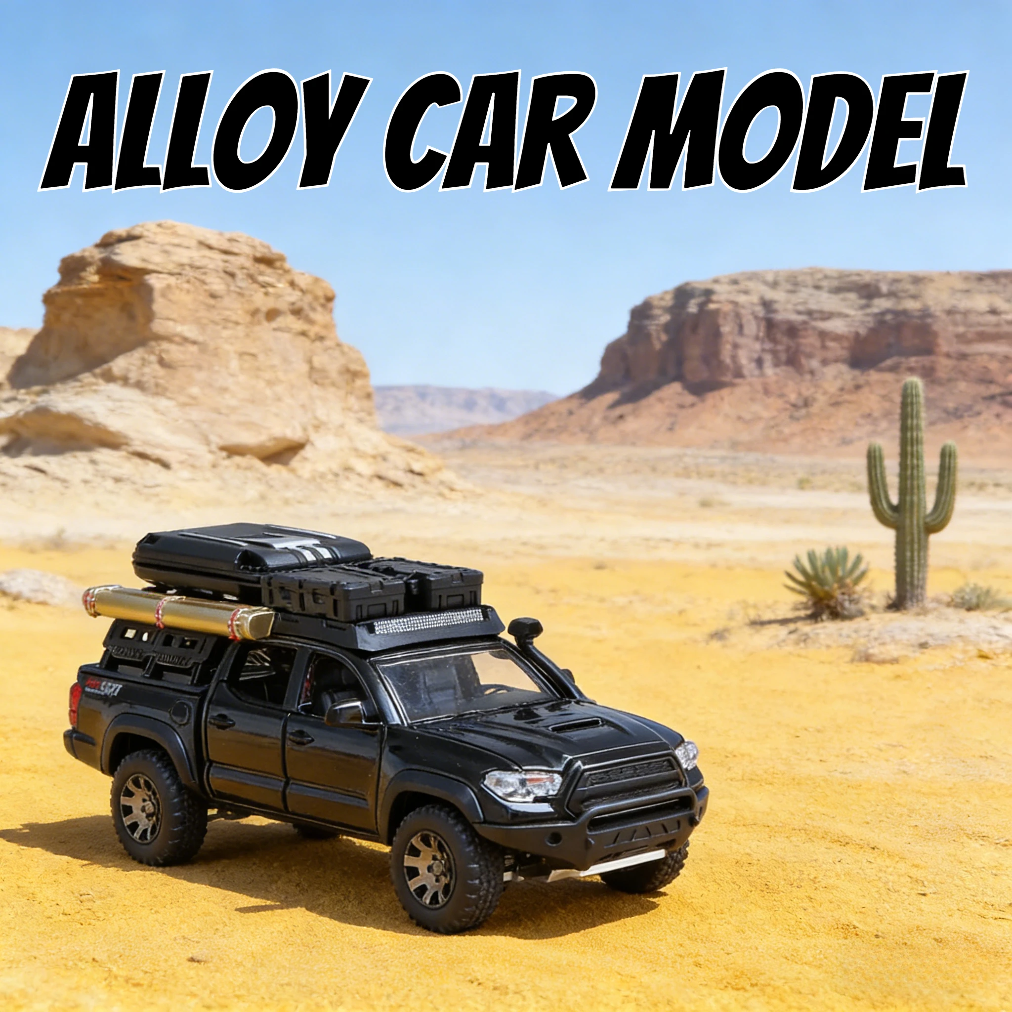 

1/32 Tacoma Travel версия Пикап Легкосплавная модель автомобиля Литой под давлением металлический внедорожник Модель автомобиля Звук Свет Моделирование Детская игрушка в подарок