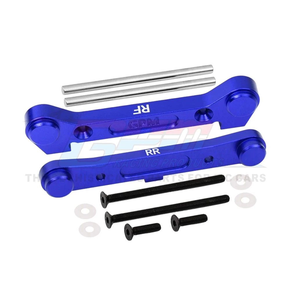 Bloque fijo de montaje de brazo de suspensión inferior trasera de metal GPM LOS 234019   LOS 234023   LOS 234021   Para LOSI 1/10 Lasernut U4 Tenacidad DB TT Pro