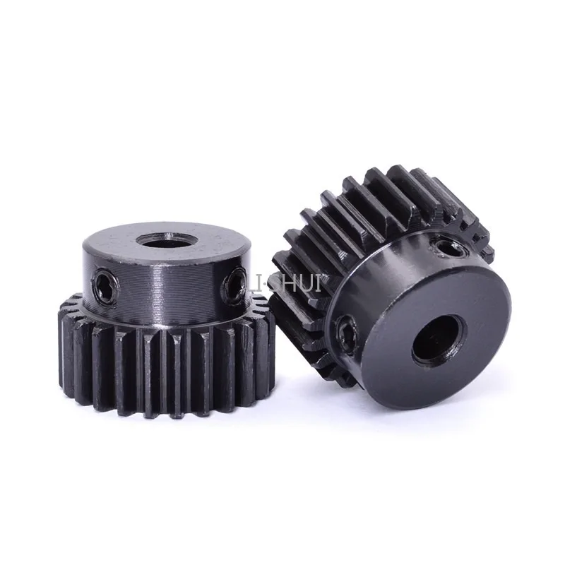1PC 1M 15T-38T Spur Gear Motor Gear 45# Steel Pinion Gears Transmission Accessories Part Bore 5/6/8/10/12/14/15/16mm