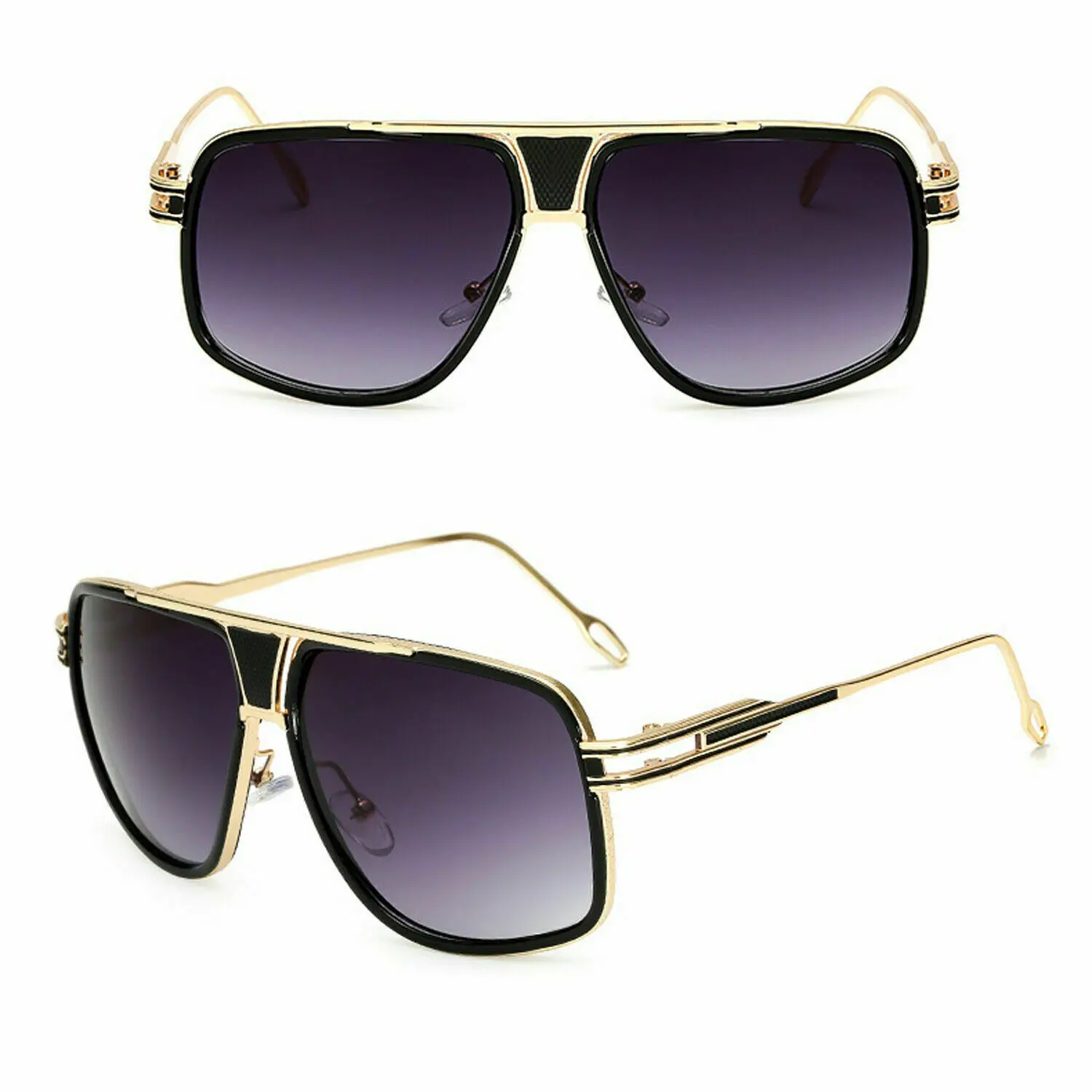 

Oversized Square Aviators Sunglasses Metal Bar Retro Men Women Polarized Glasses Cycling Hiking Driving Eyewear Sport Sunglasses