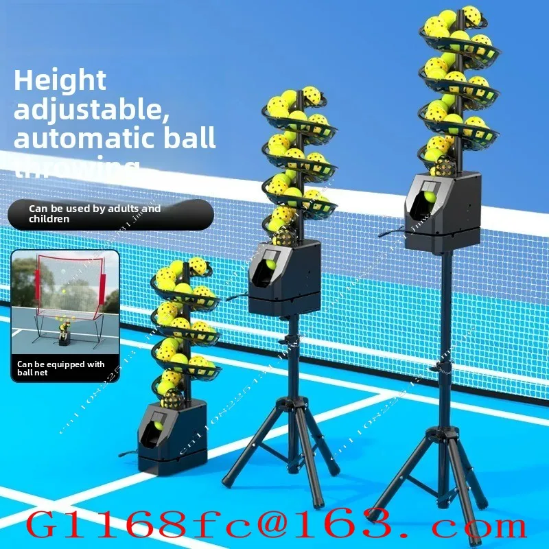 Tennis Universal Throwing Machine, Remote Control Serving Machine, Coach Delivery Machine