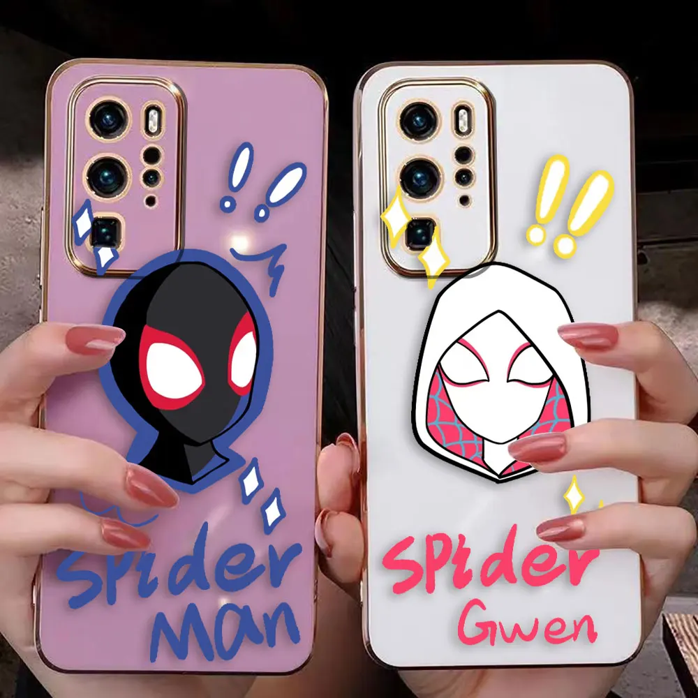 

Anime Mavel Cartoon Spider-Man Cover Smooth E-TPU Phone Case Huawei MATE 20 20X 30 40 P20 P30 P40 LITE MAGIC 5 PRO Y9 PRIME Case