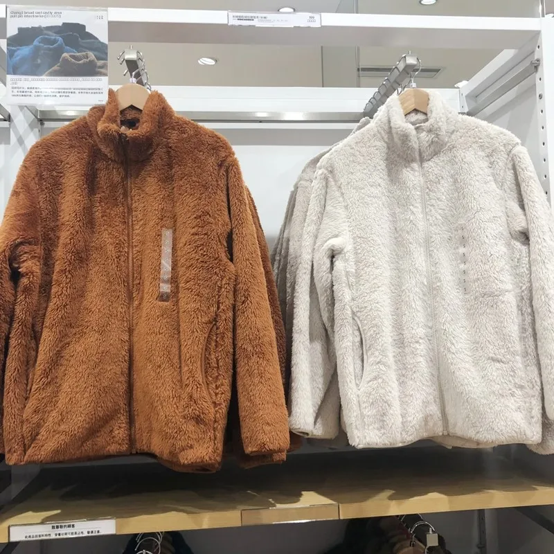 

Удлиненная бархатная флисовая куртка на молнии, теплая верхняя одежда для осени и зимы, парная модель K44059345098, приталенный крой, молодежный тренд