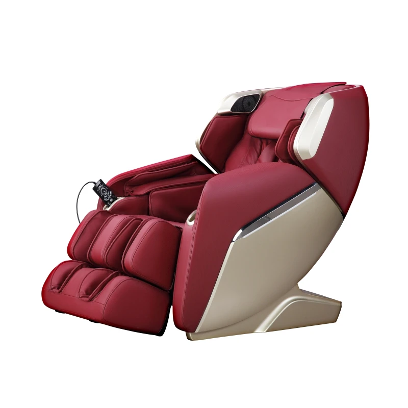 Shaped Curved Rail Zero Gravity Shiatsu Kneading Full Body Massage Chair