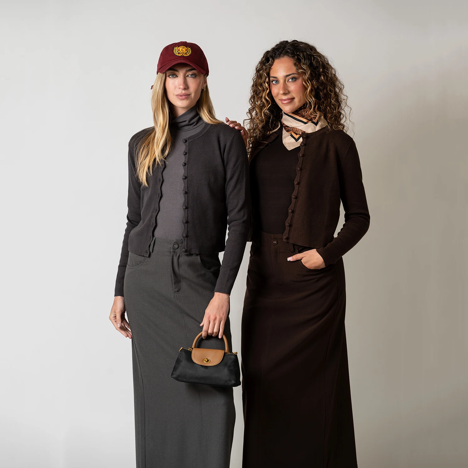 AP AW26 Women Elegant Stretch Pencil Skirt 4 Colors Available A-line