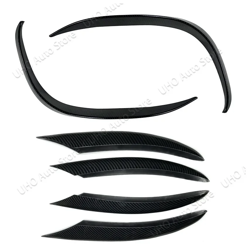 For Mercedes Benz C-Class C200 C260 C300 W205 2019 2020 2021 W205 Front Fog Lamp Grille Slats Strips Bumper Decoration Tuning