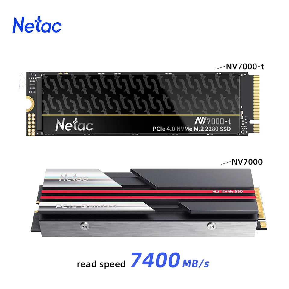 Netac 7400MB/s SSD NVMe M2 2TB 1TB 512GB 4TB Internal Solid State
