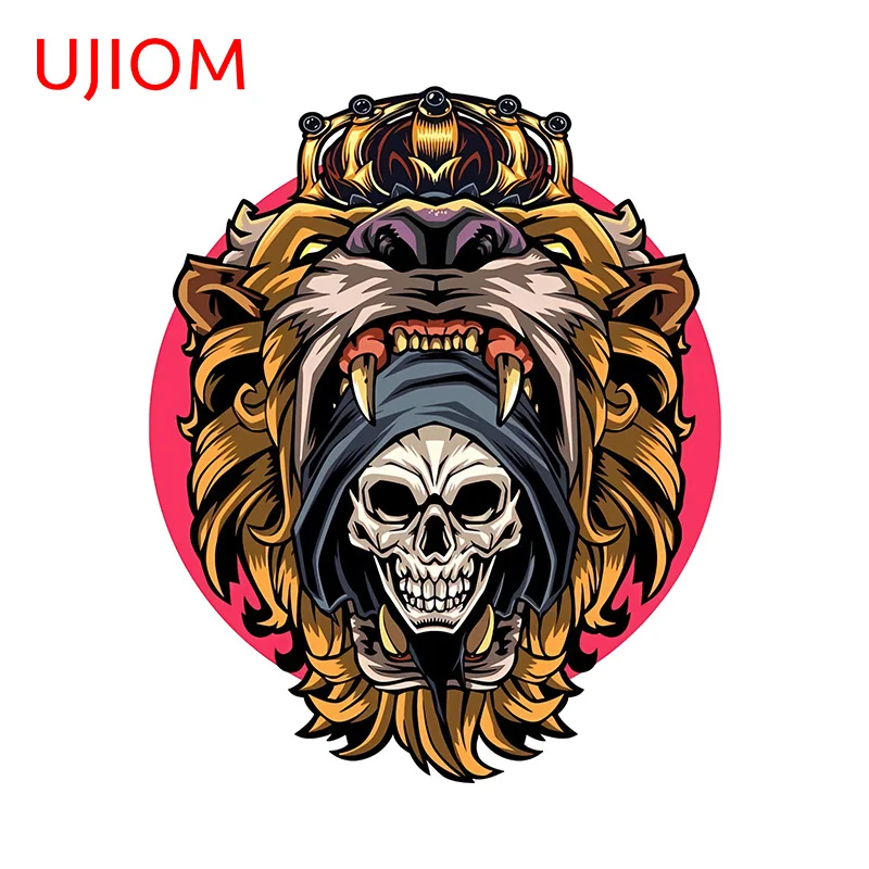 UJIOM 13cm × 10.7cm Leon Death Logo Wall Stickers Cool Personal Design Posters Decals Fantastic Kitchen Bedroom Decor