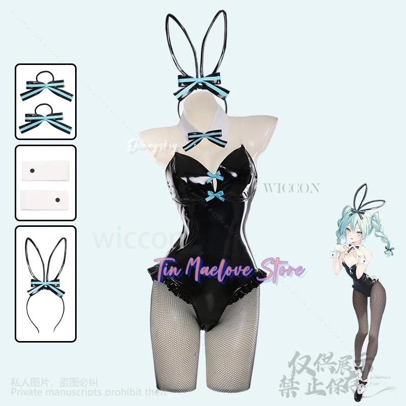 

Anime Mikkuu 16th Anniversary Cosplay Game Project Sekai Bunny Girl Uniform Sexy Jumpsuit Cos For Halloween Christmas Disfraces