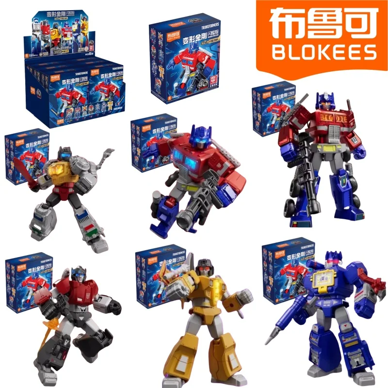 

BLOKEES SHINING VERSION 2 Transformers Building Blocks Optimus Prime Soundwave Assemble Toys Model Movable Ornaments Gifts