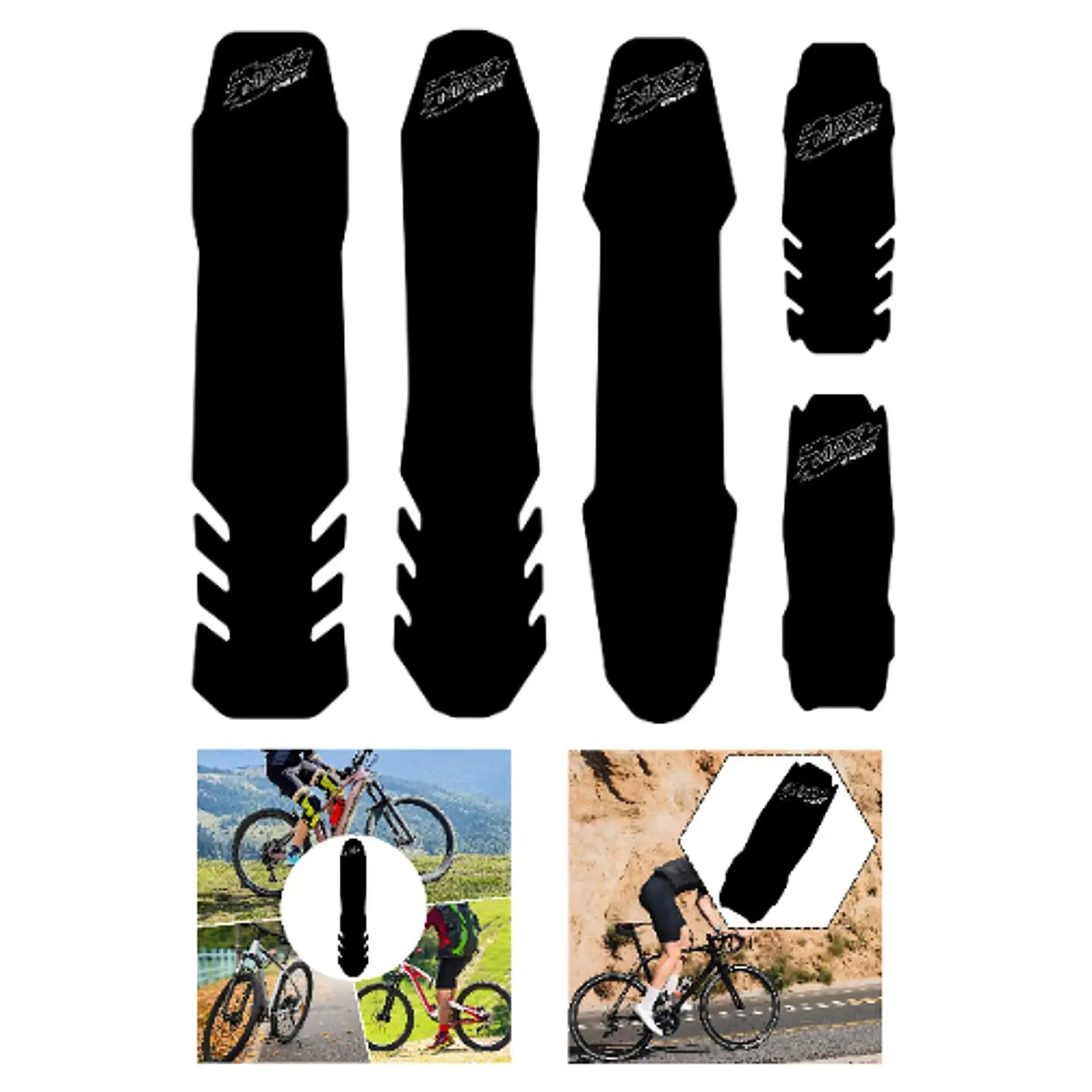 

Bike Down Tube Frame Protector Silicone, Practical, MTB Protect BMX, Protective Guard Bike Frame Protection