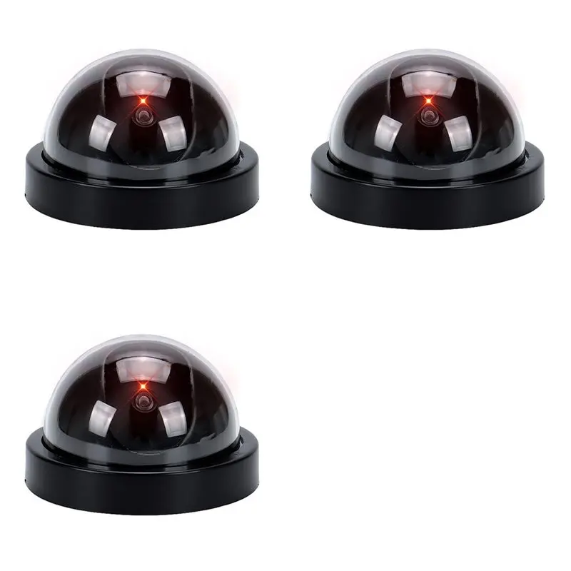 【recomendar】camera-de-vigilancia-falsa-em-formato-de-domo-3x-com-led-piscante-e-aparencia-realista-para-seguranca-residencial-e-empresarial