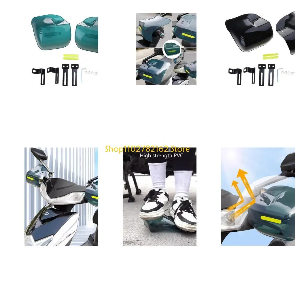 

547B Commutes Hand Shielding Windproof with Motorcycle Hand Wrap Adjustable Motorcycle Hand Guards Pair
