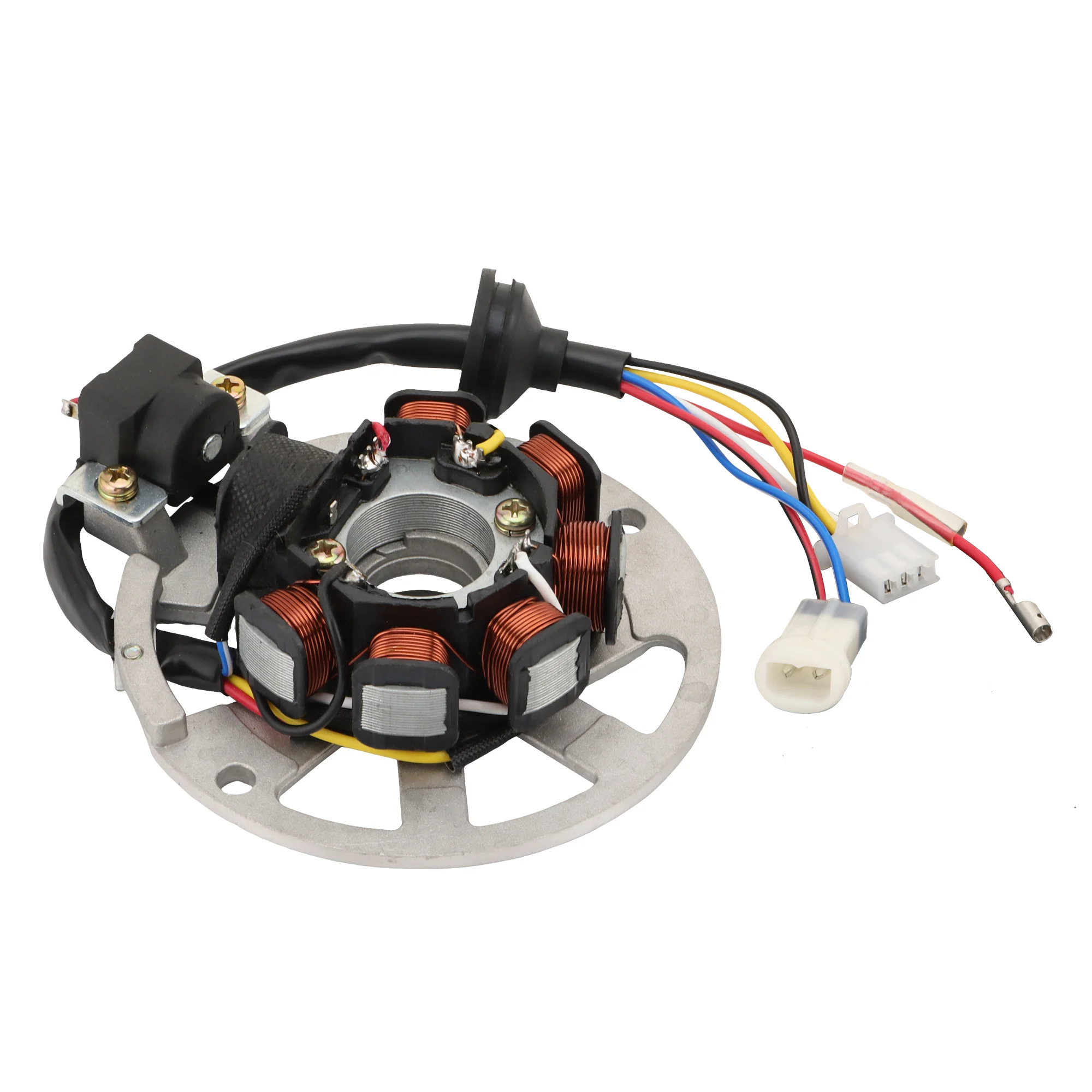 GOOFIT-bobina de estator magnético para motocicleta, accesorios de repuesto para Estator Completo Yamaha Bws100 Axis 100