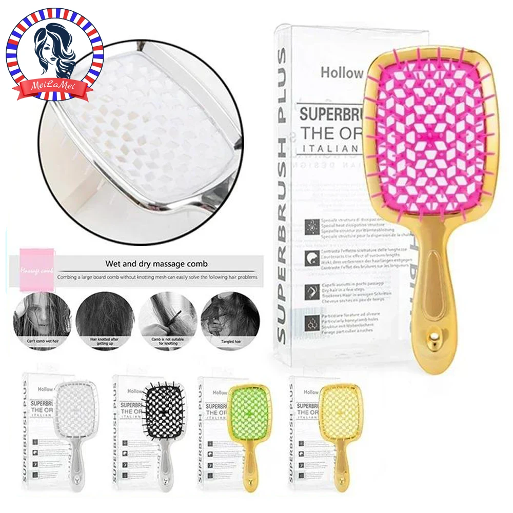 

1 Pcs Boxed Comb Fluffy Air Cushion Scalp Massage Hair Brush Detangling Hair Brush Original Women Girls Salon DIY Styling Tools