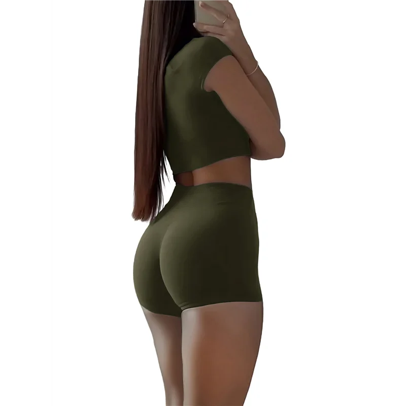 

【SEE】Workout Yoga Outfits For Women 2 Piece Seamless High Waist Shorts Womens Tracksuits Exercise Set