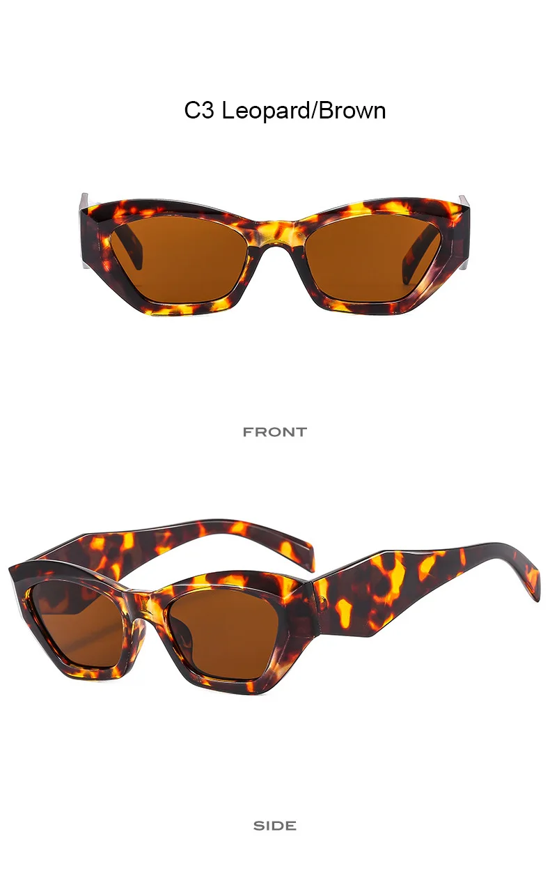 Kleine Punk Quadrat Sonnenbrille Neue Frauen Männer Trends Bunte Sonnenbrille Weibliche Marke Designer UV400 Shades Persönlichkeit Brillen – Detail 7