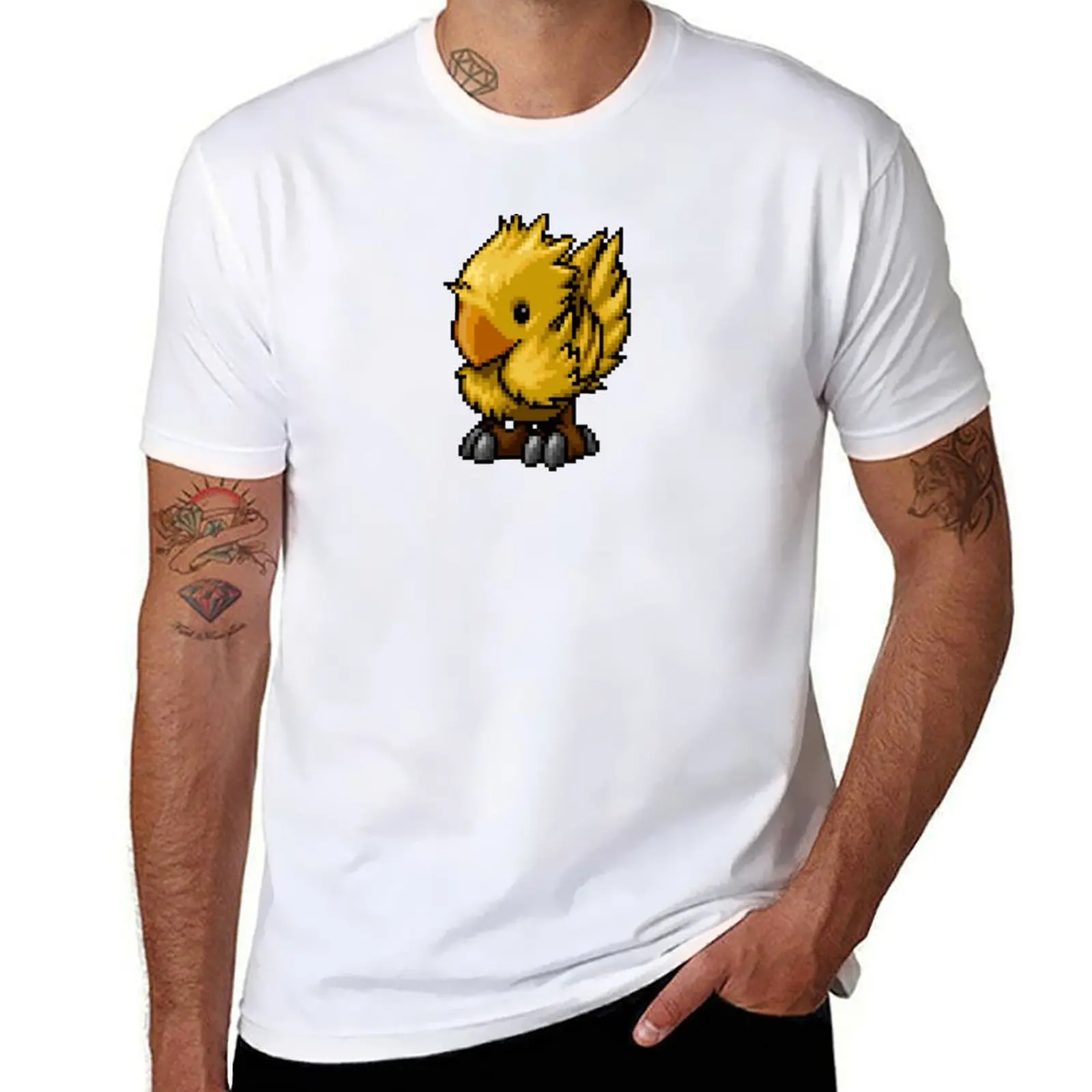 

Pixelart Chocobo T-Shirt t shirts for man graphic vintage t shirt man designer T-Shirt