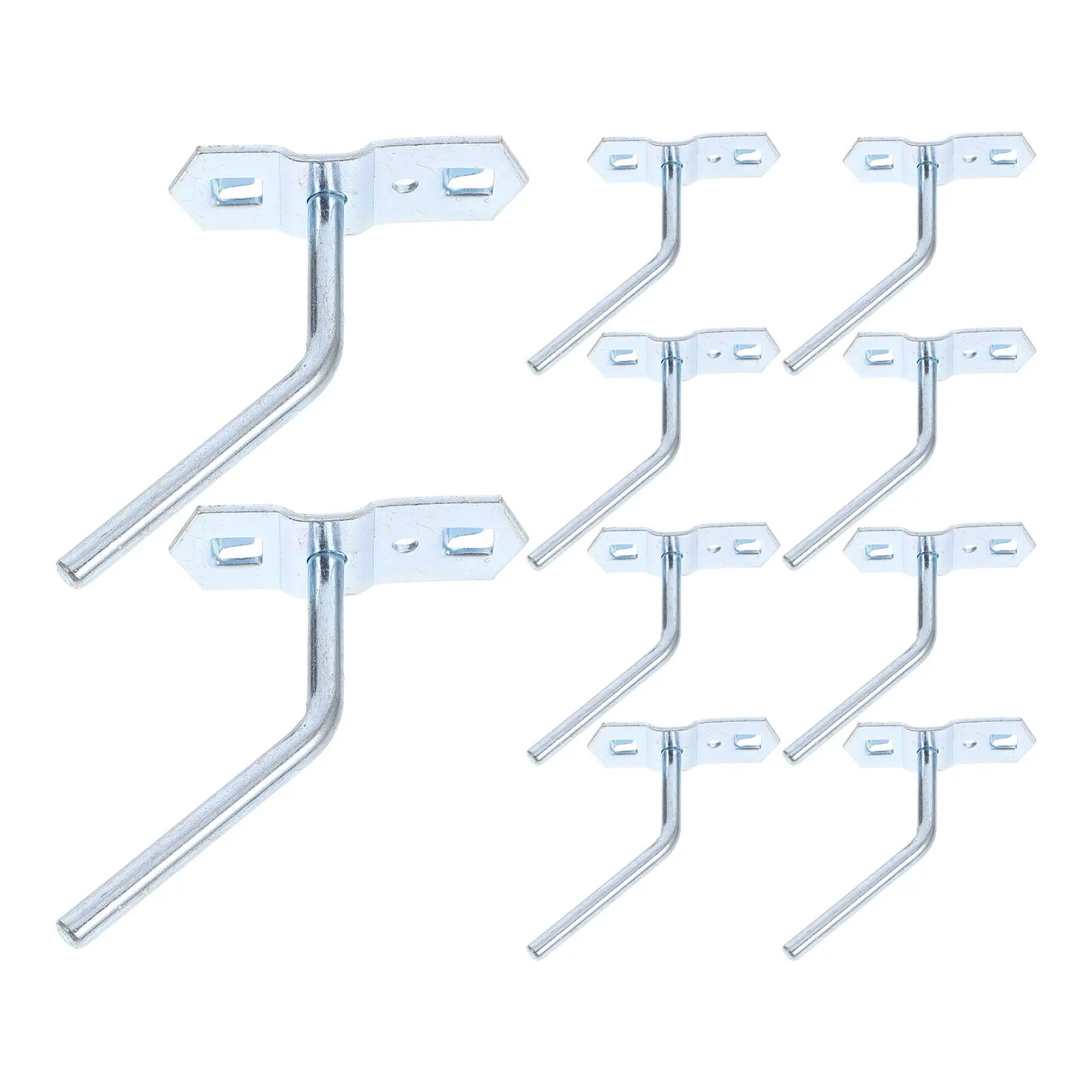 10Pcs Heavy Duty Garage Hooks Socket Wall Mount Tool Organizer with Display Shelf for Workshop Home Storage Solutions