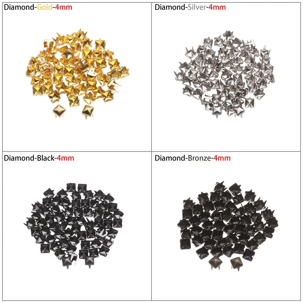 50pcs 4/5/6mm Mini Ultra-small  Bags Shoes Accessories  Colthes Buckle Belt Buttons Diy Dolls Buckles
