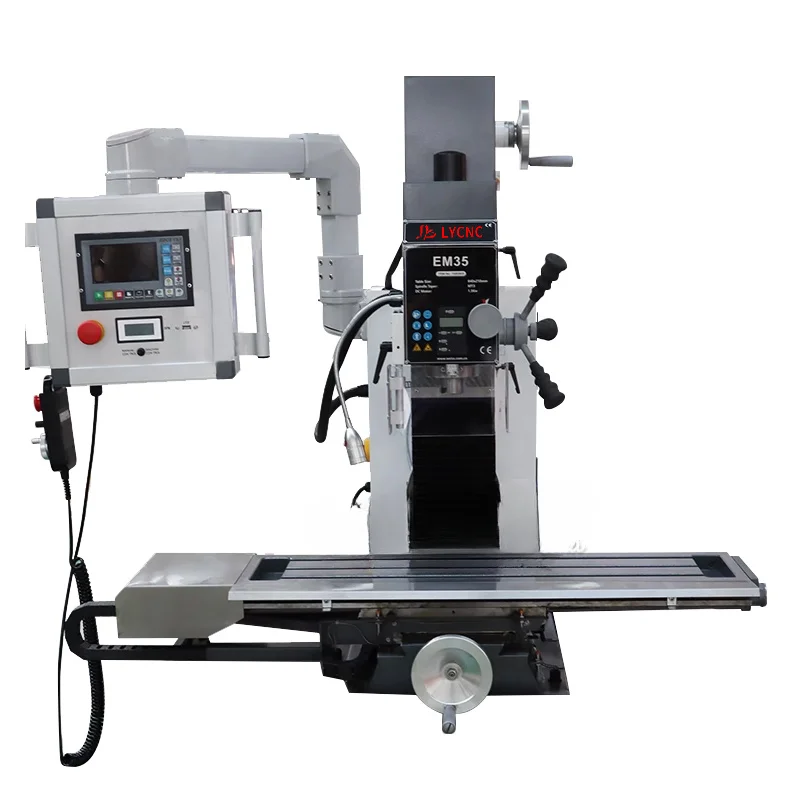 Drilling Milling Machine LY-EM35 Vertical Multi-functional Home Metal Electronic Milling Device with Base Optional for Steel