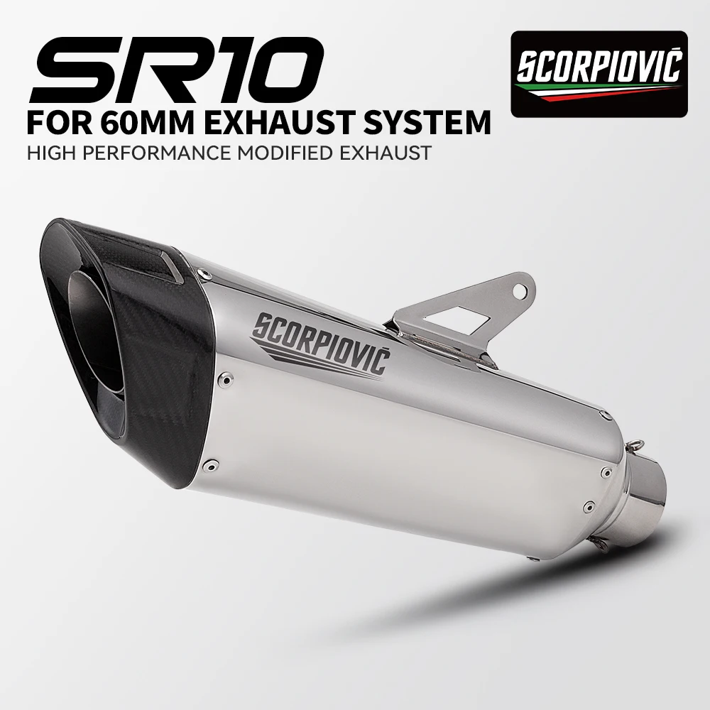 

Universal 60mm Motorcycle Exhaust Muffler Escape Moto with DB Killer For MT07 PCX125 FZ1N Z900 CBR500R R6 R25 R3 R1
