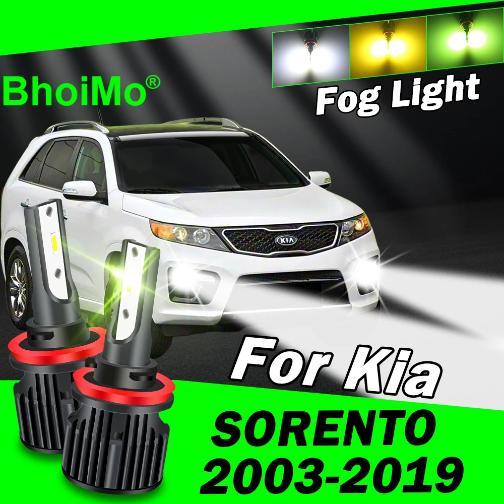 

BhoiMo Front Fog Light Lamp For Kia Sorento Led Bulb 2004 2005 2006 2007 2008 2009 2010 2011 2012 2013 2014 2015 2016 2017 2018