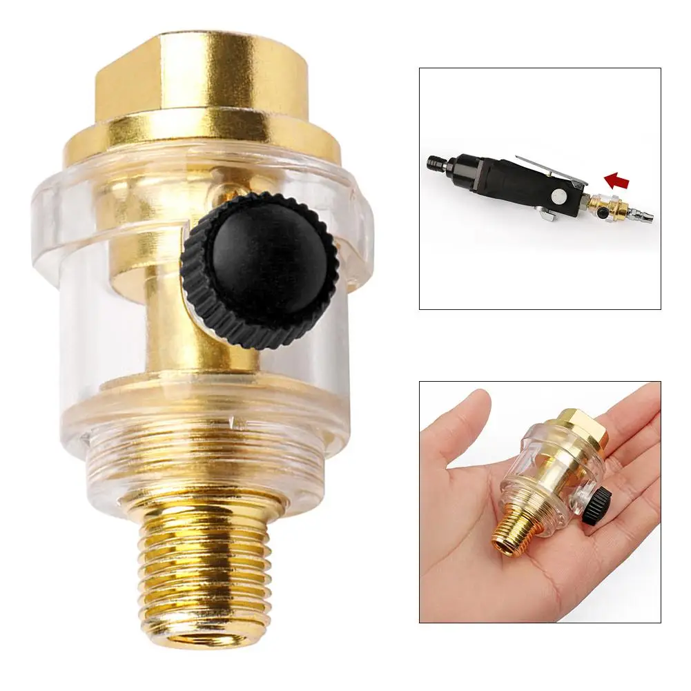 Mini Pneumatic Oil Injector Pneumatic Tools For Air Compressor Pipe Tool Iron -plated Oiler Lubricator Air Compressor Systems