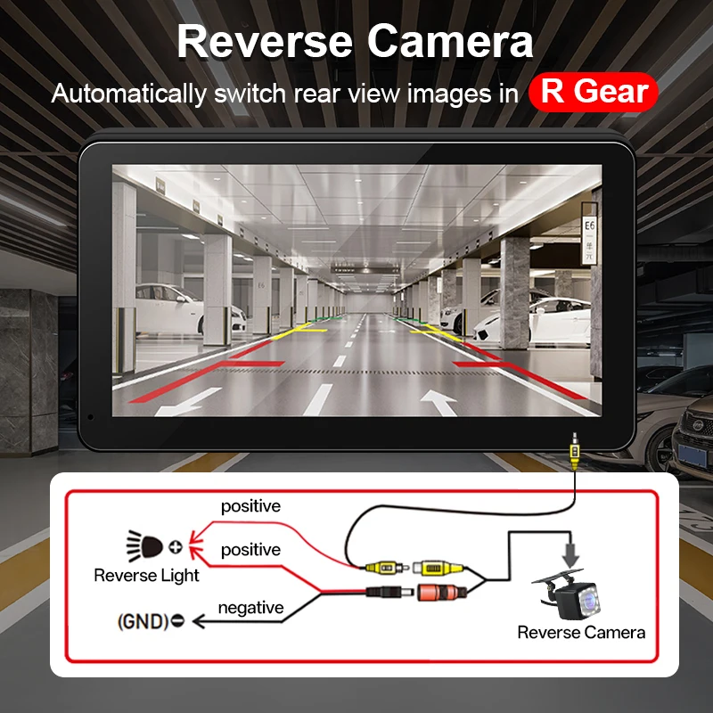 Hippcron 7 "راديو سيارة قابل للدوران لاسلكي Carplay أندرويد الملاحة التلقائية مشغل وسائط متعددة IPS شاشة تعمل باللمس USB مرآة بلوتوث