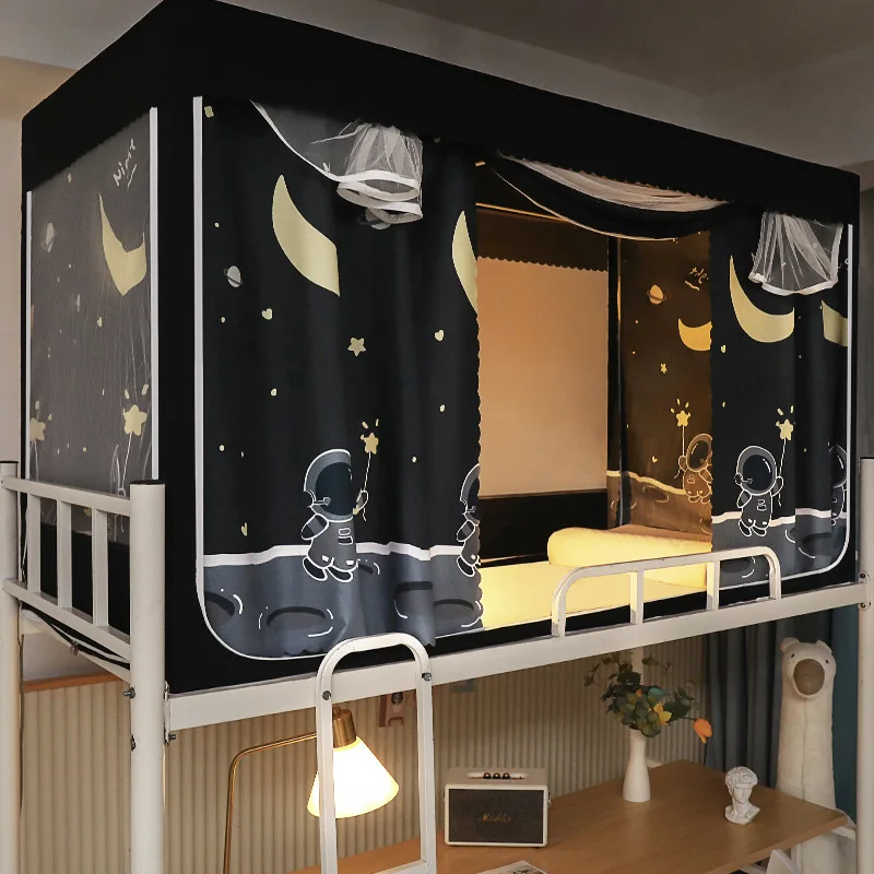 

Custom Student Dormitory Bed Curtain Lower Bunk Integrated Bed with Mother and Child Bed Dual-use Upper Bunk Mosquito