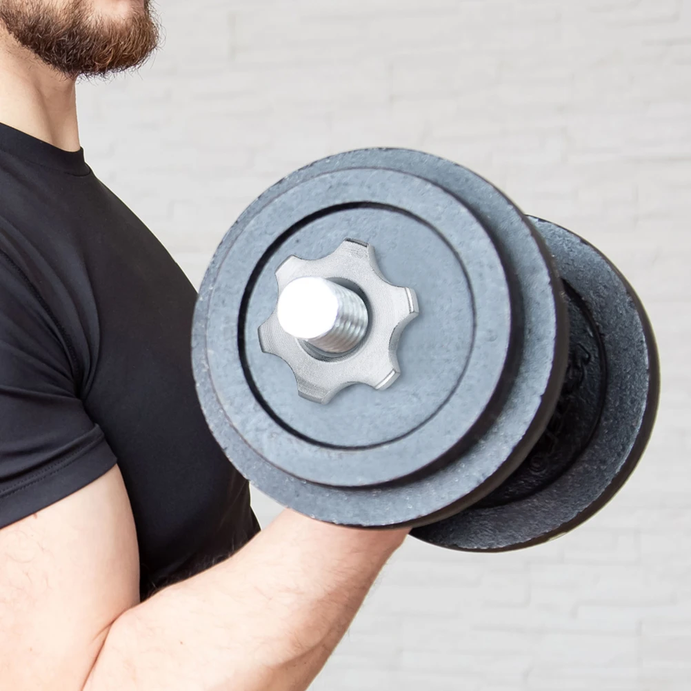 

5Pcs Anti slip Barbell Collars Dumbbell Locking Nuts Universal Pole Nut Compatibility Safety Training Accessories