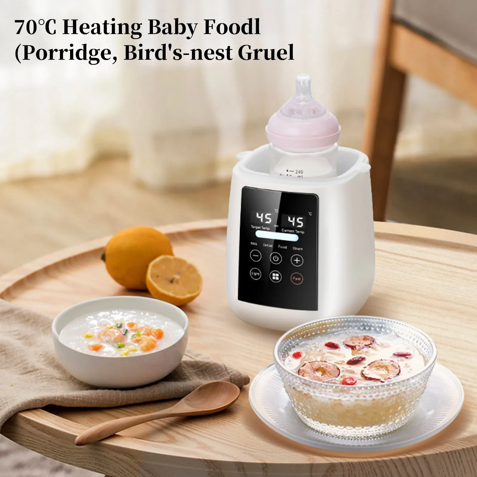 Plug Baby Bottle Warmer and Sterilizer Multi-function Automatic Intelligent Thermostat Baby Milk Warmers Food Heater