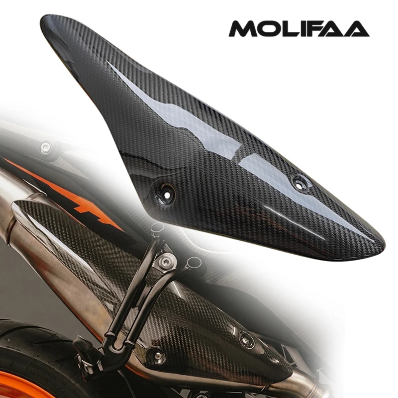 for KTM 790 2018 - 2026 890 Duke 2020 - 2023 Motorcycle Carbon Fiber Exhaust Pipe Protection Cover Shell Guard Accessories