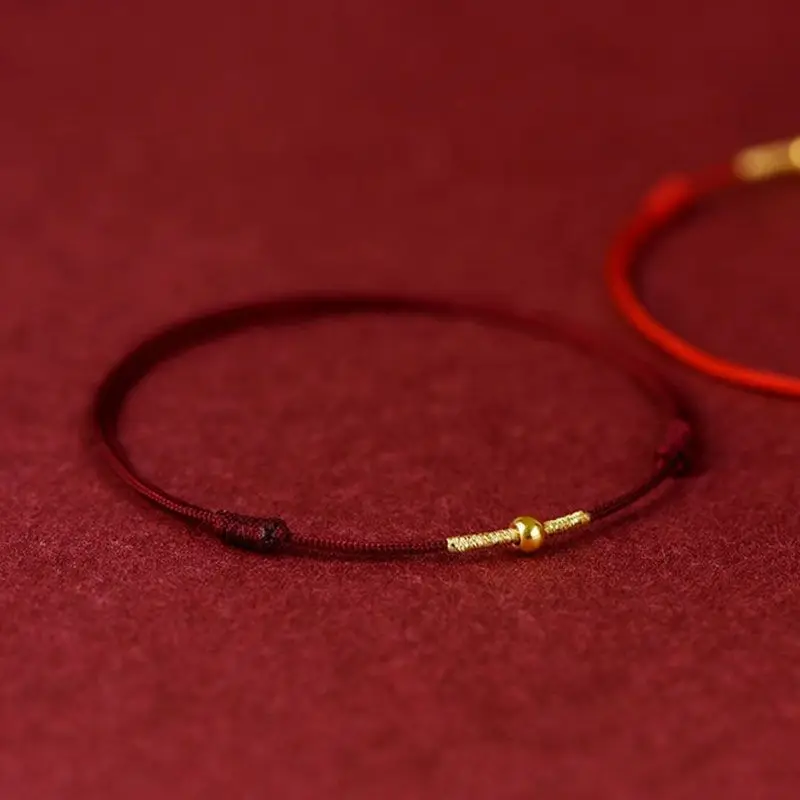 Creative Fashion Handmade Bracelet Red Rope Lucky Bangle Women Men Lovers\' Best Friends Lucky Bracelet Anklet