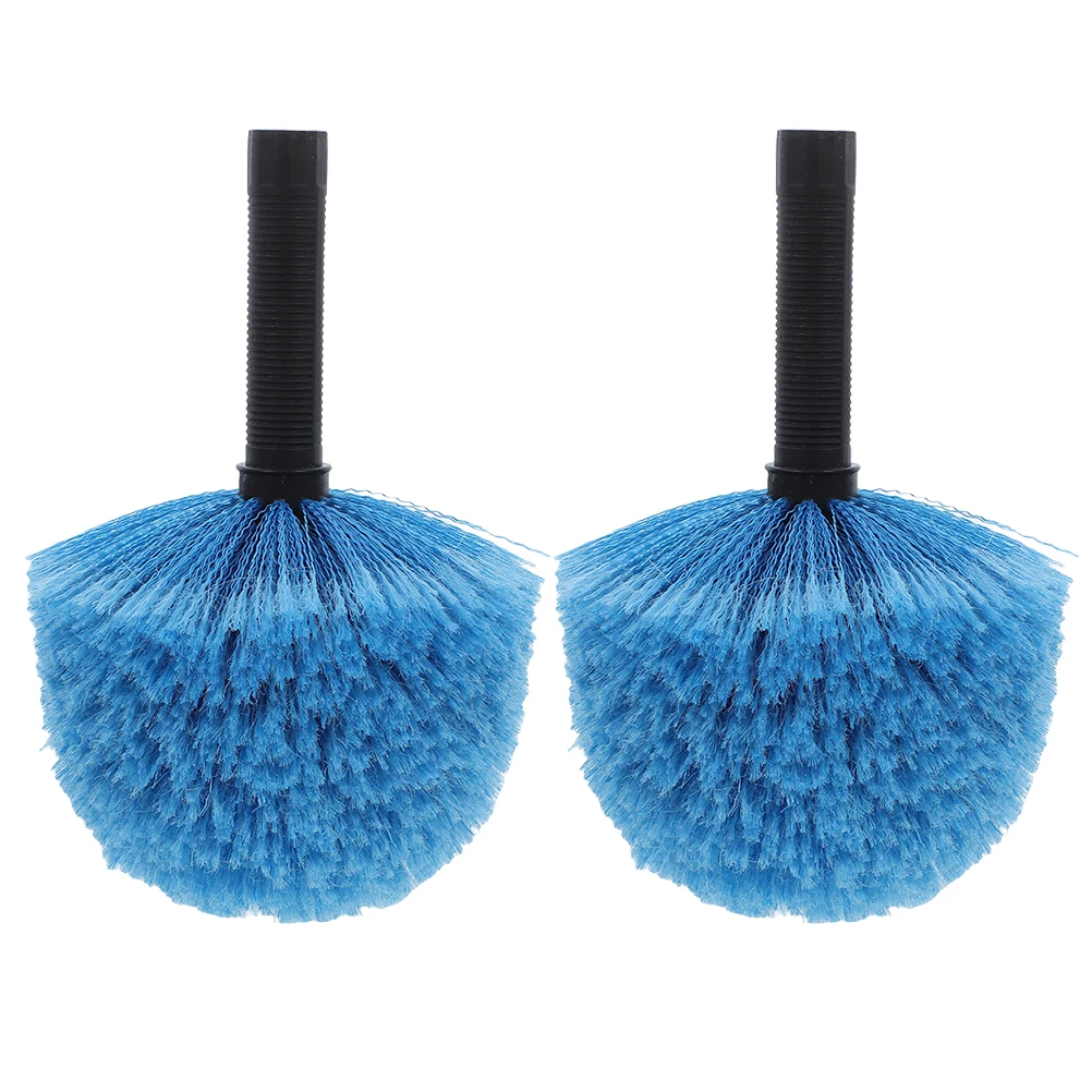 

2 Pcs Ceiling Brush Cleaning Dusting Fan Duster Cobweb Remover Head Removal Cleaner Nylon Attachment Replacement Refill