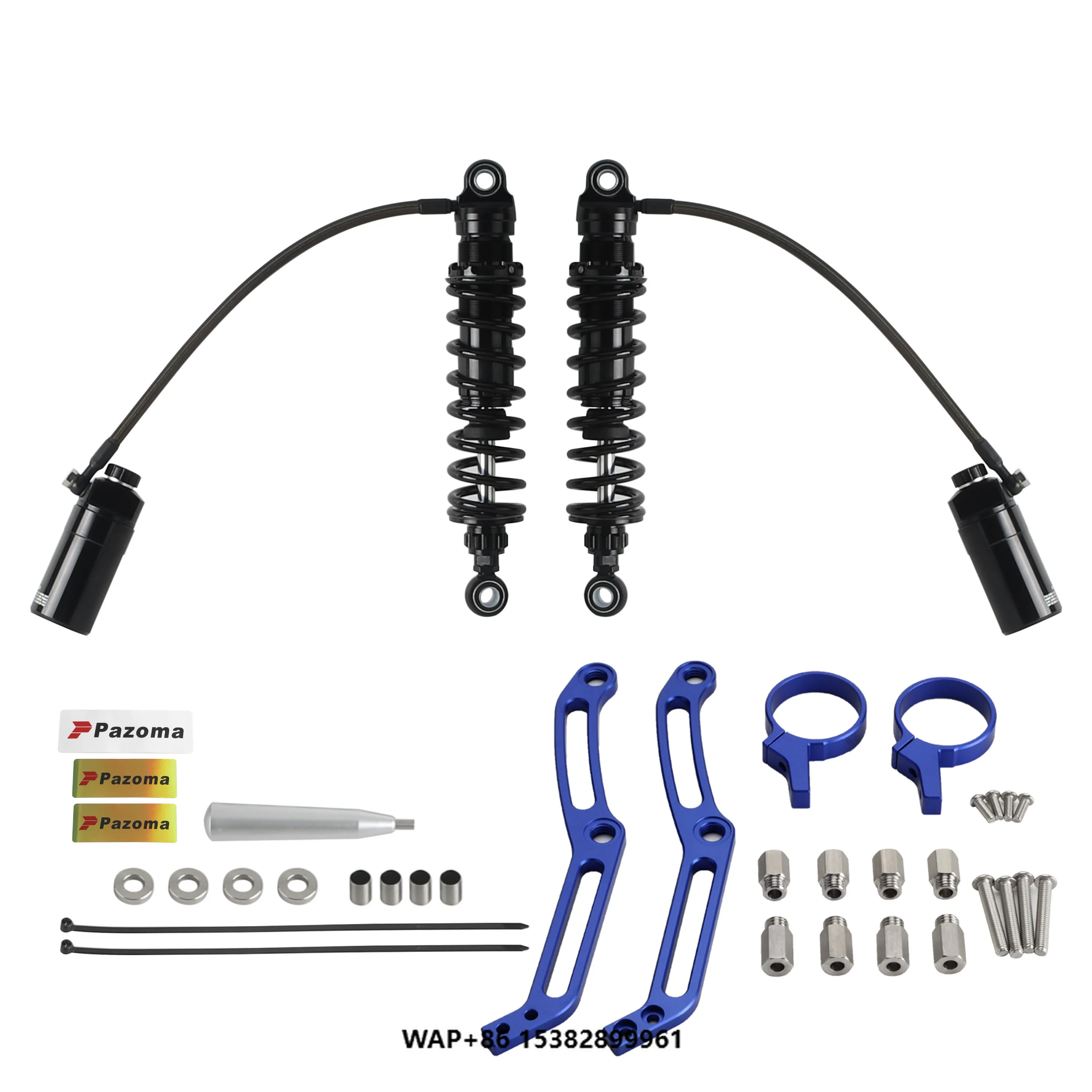 

Motorcycle Suspension Shock Absorber Rear Shocks Motorbike Damper Compression Adjust Accessories Fit for Touring Models