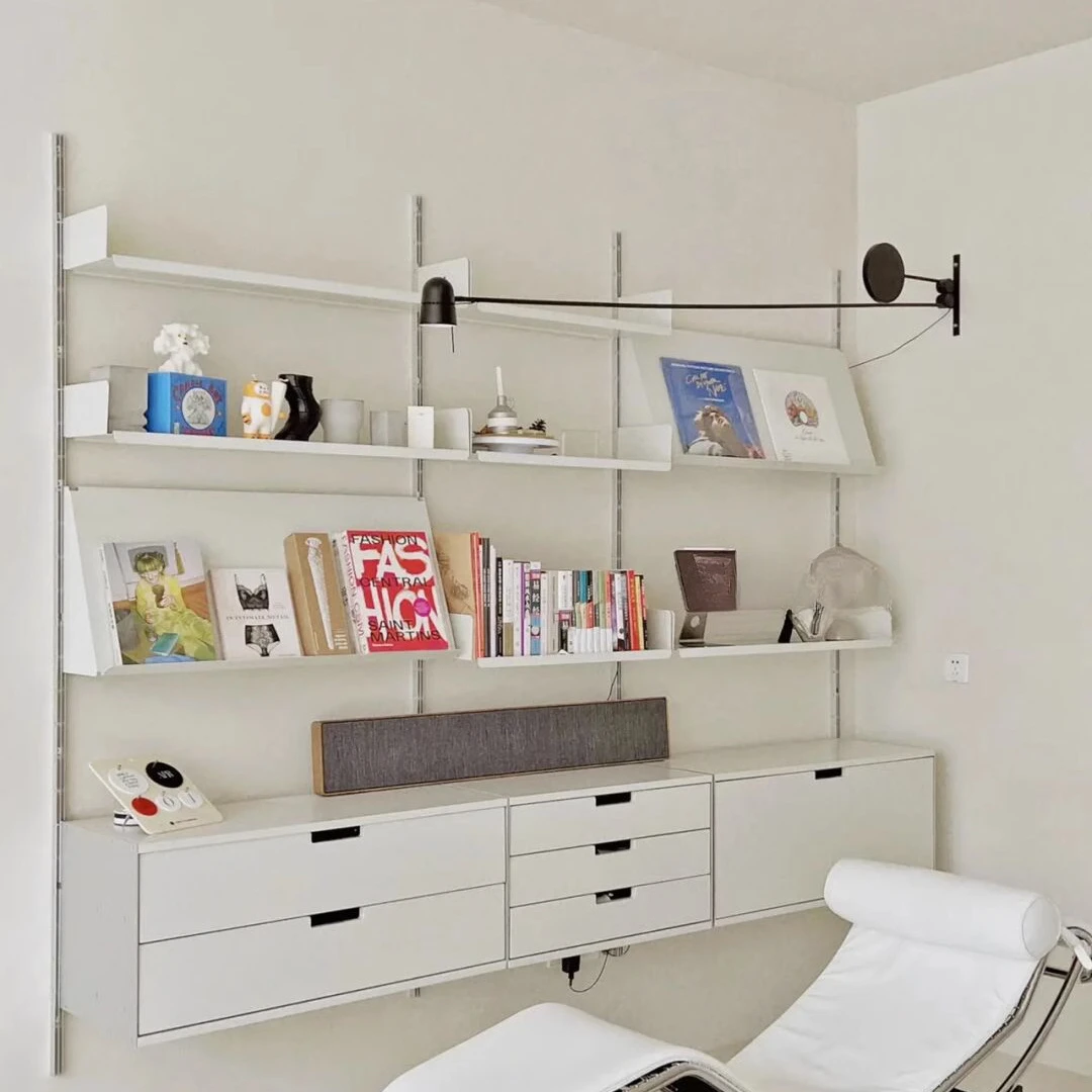 Wall mounted track bookshelf Wall mounted storage rack Wall mounted shelf Wall mounted bookshelf