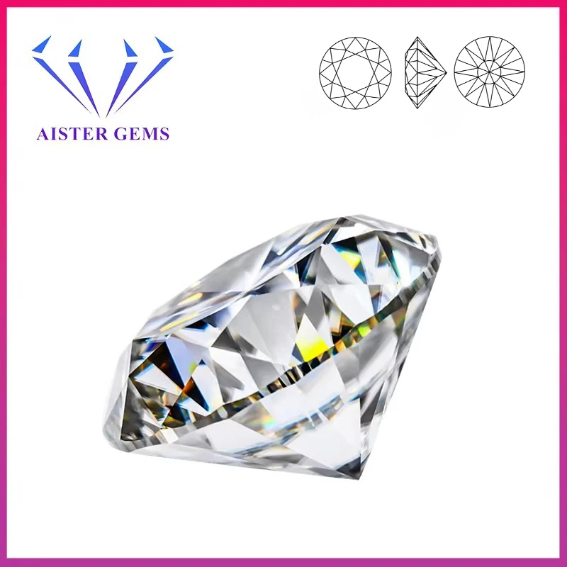 4 / 5 / 6 / 8 / 10 Pcs / Lot Wholesale Moissanite Loose Stones D Color Lab Diamond Positive Pass Tester with GRA Certificate