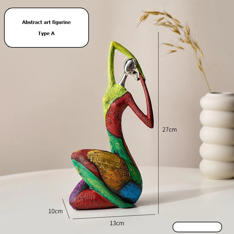 

Nordic Style Creative Abstract Home Decoration Figure Sculpture Living Room Modern Art Figurine Desk Decoration Christmas Gift