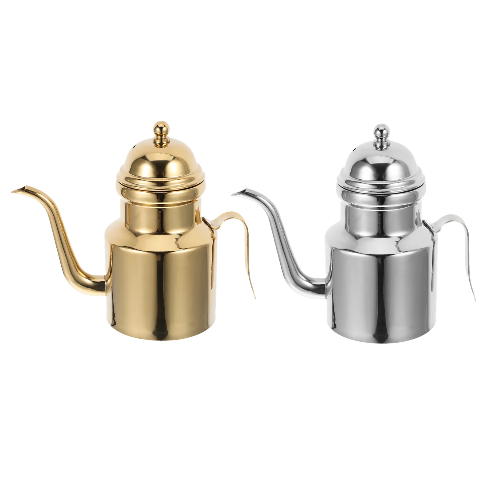

Olive Oil Dispenser 2 Pack Stainless Steel 310ml Long Spout Oil Container Kitchen Oil Bottle for Home Use
