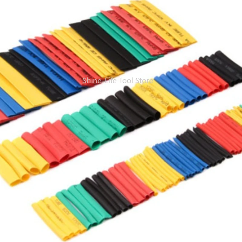 127/164/328/530Pcs 2:1 Heat Shrink Tubing Set DIY Electrical Wirie Insulation Sleeve Multicolor