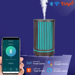 Tuya-Difusor Inteligente de Óleo Essencial, WiFi, Sem Fio, Umidificador de Ar, Névoa com Luz LED, Controle Remoto App e Voz