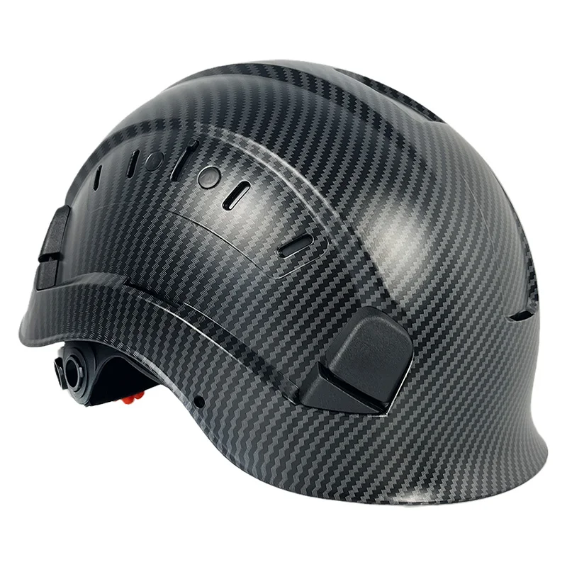 Imagem -05 - Carbon Fiber Pattern Capacete de Segurança para Engenheiro Abs Hard Hat para Homens Ventilado Trabalho Industrial Head Protection For Rescue Team ce