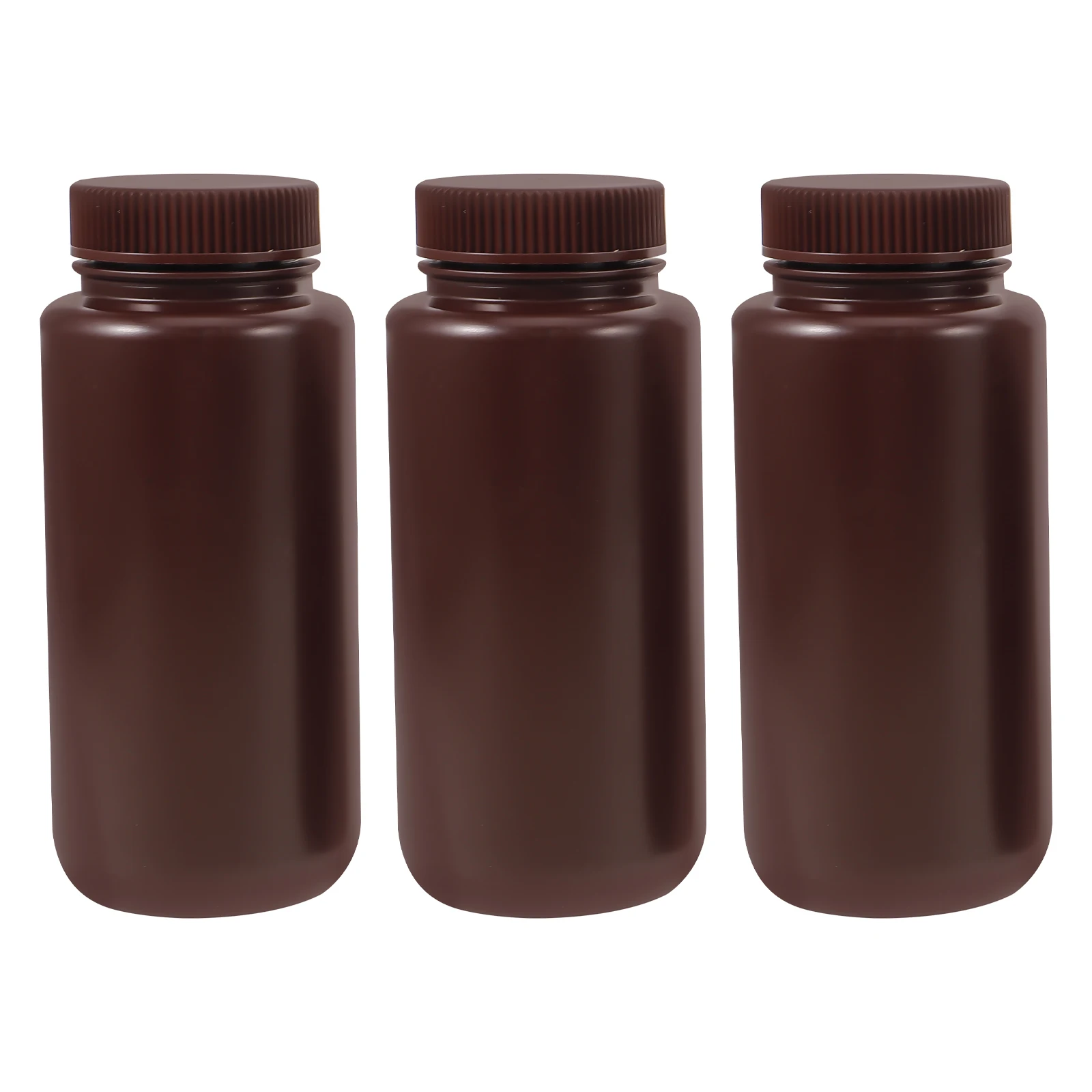 

3pcs Empty Bottles With Cap Pp Plastic Leakproof Reagent Containers Small Capacity Storage For Laboratory Sample Chemical