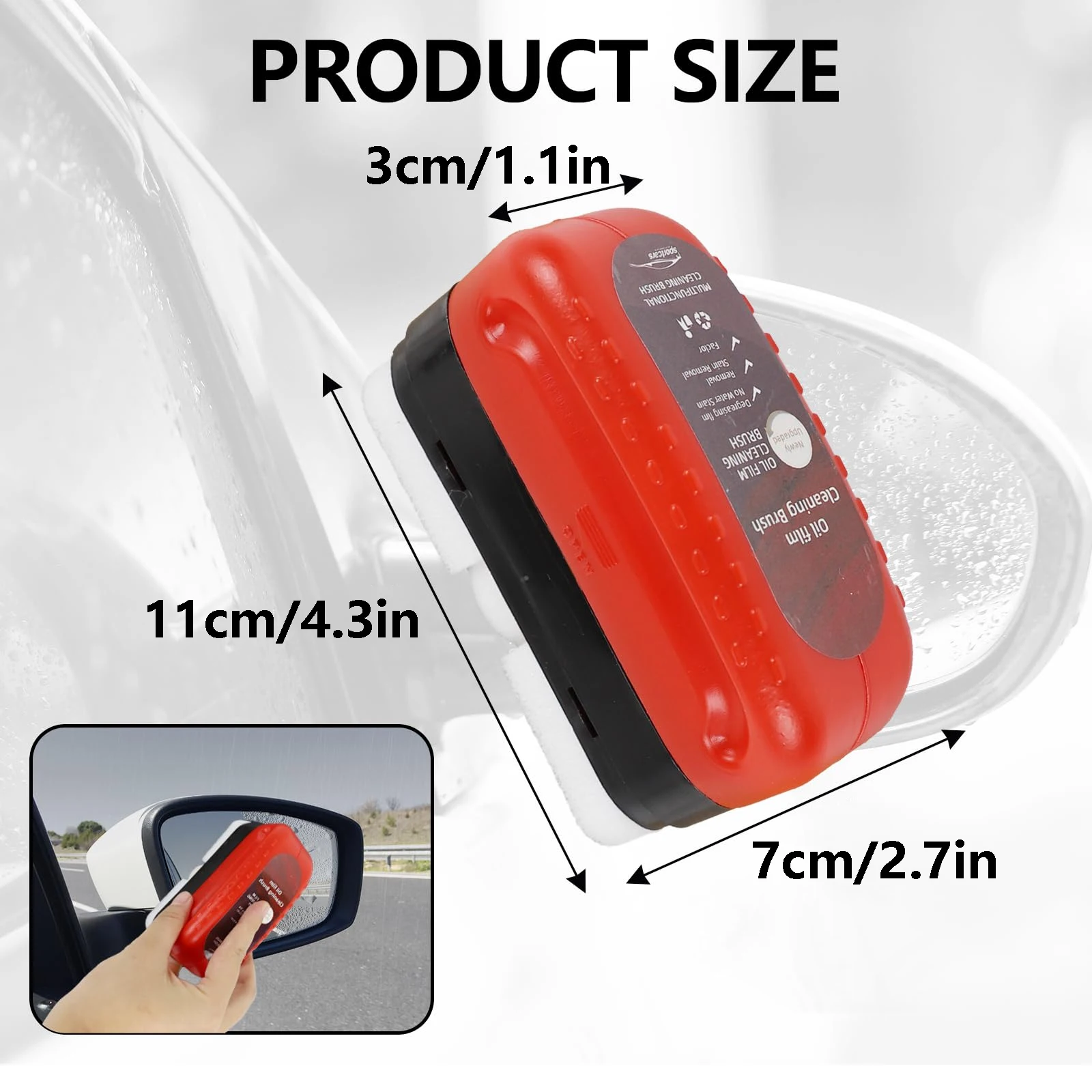 120ml Car motorcycle Glass Oil Film Remover Glass Cleaning Board Hydrophobic Glass Coating for Windshield Clear Window Auto Tool